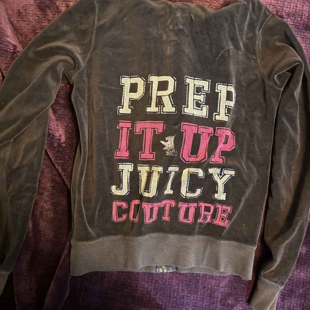 Juicy Couture Brown Velour Jacket